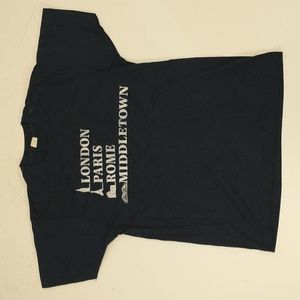 Vintage Screen Stars Single Stitch Tee Middletown T Shirt Paris London Rome Lg